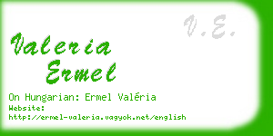 valeria ermel business card